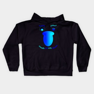 the big blue nose Kids Hoodie